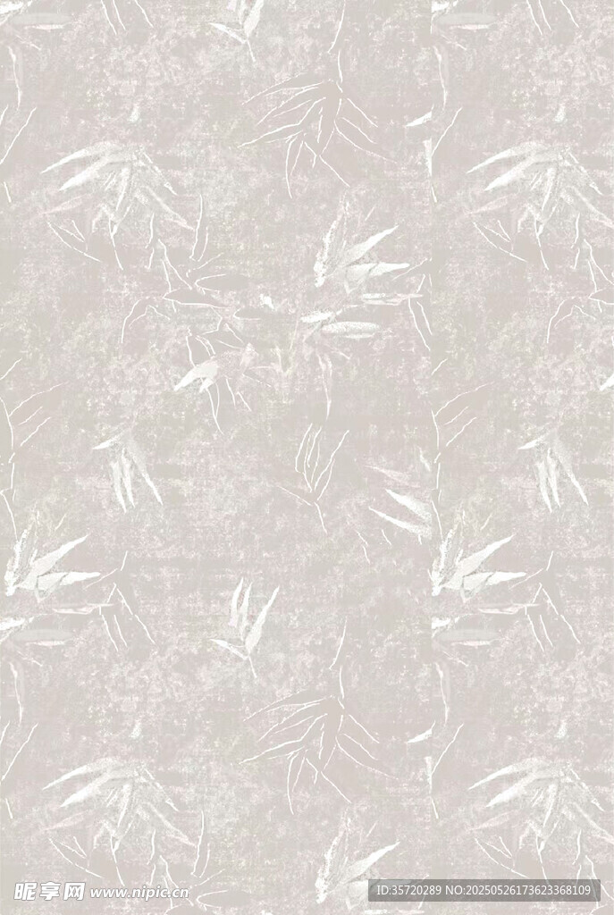 浅灰竹叶纹理墙纸图案