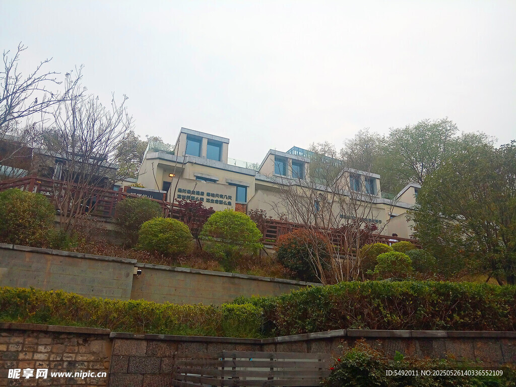 山坡上的精致住宅景观