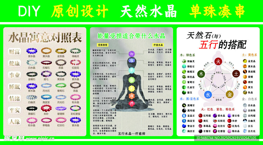 水晶寓意  天然石五行搭配  