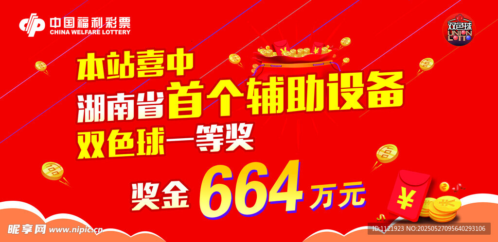 福彩中奖海报