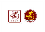 复古风格龙形标志设计