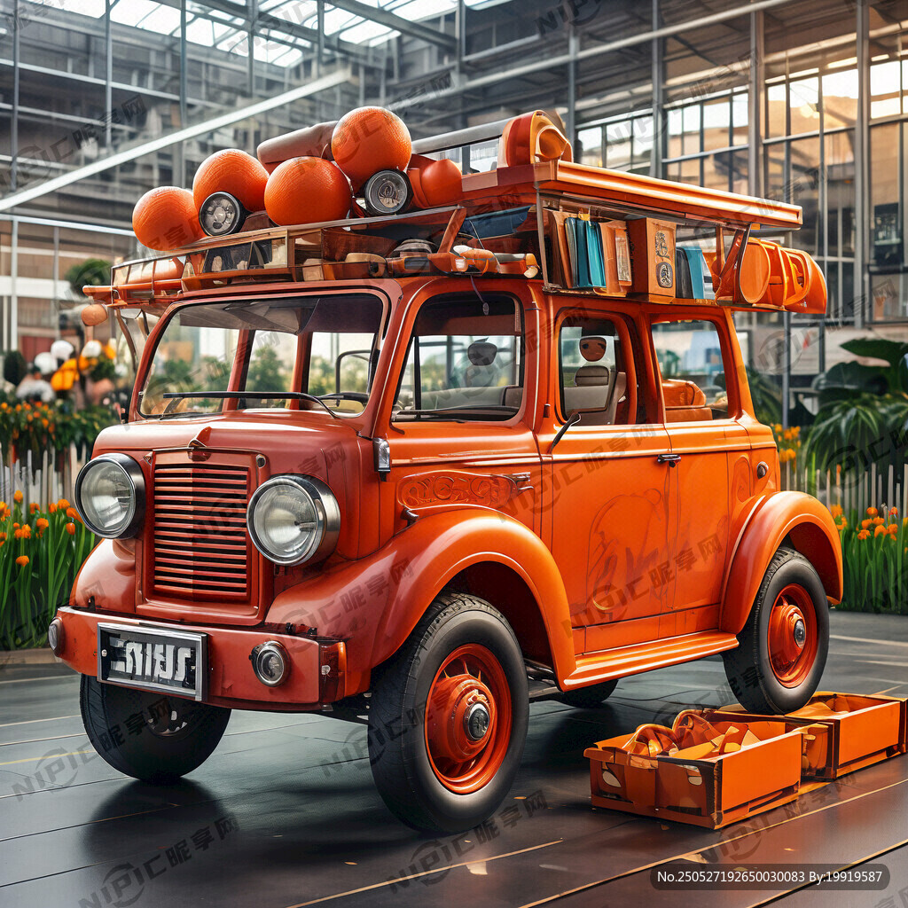 售卖小车 要求橙色