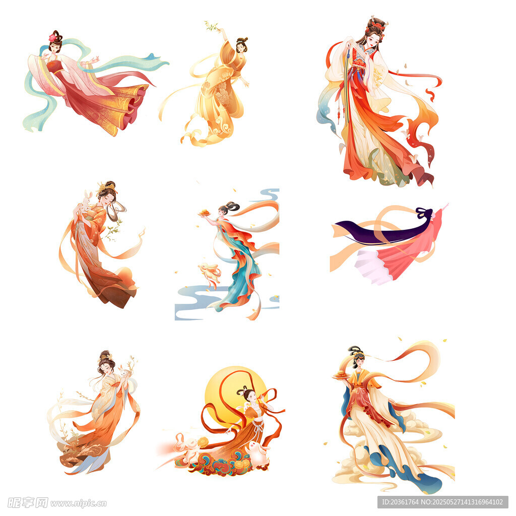 仙女形象插画