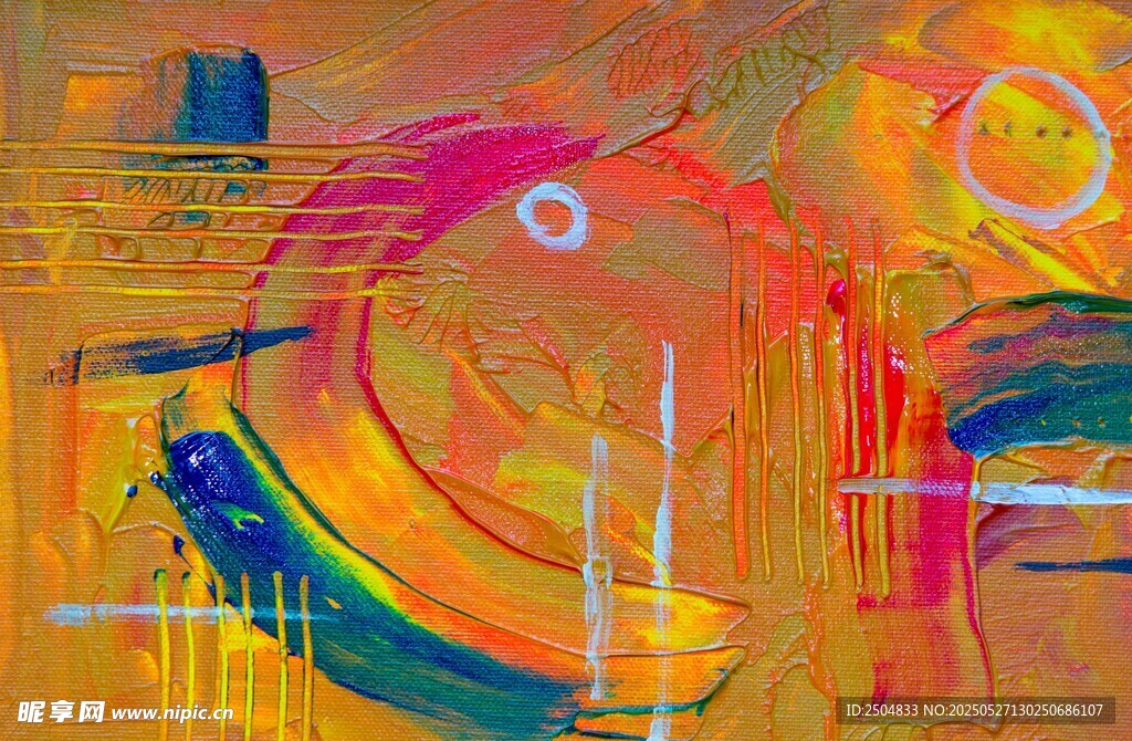 抽象多彩艺术画作