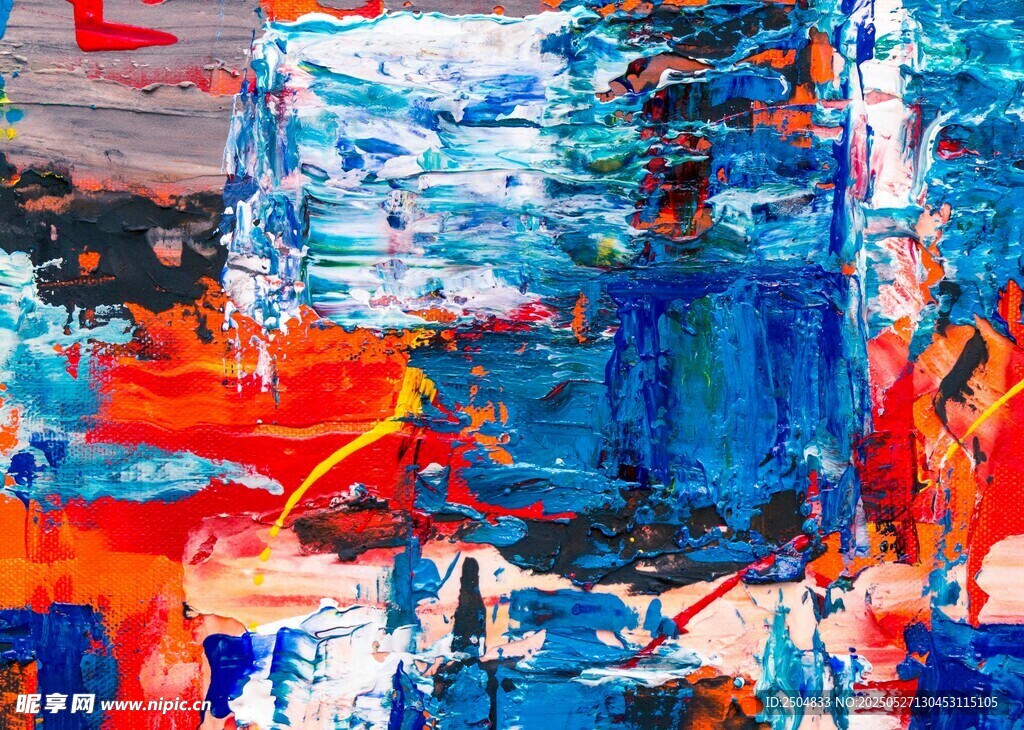 抽象色彩艺术画作