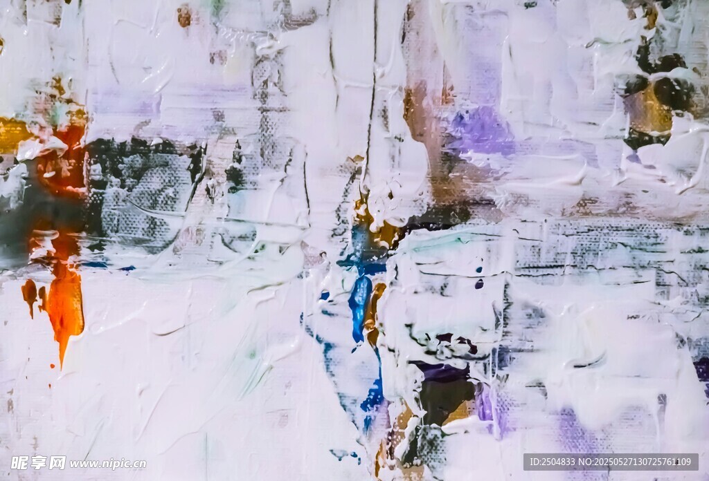 抽象水彩画作艺术表现