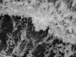 黑白海浪汹涌画面