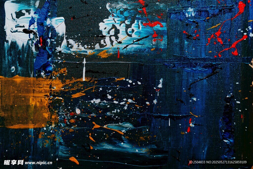 抽象艺术夜景画作