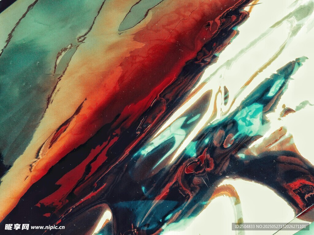 抽象艺术色彩笔触画面