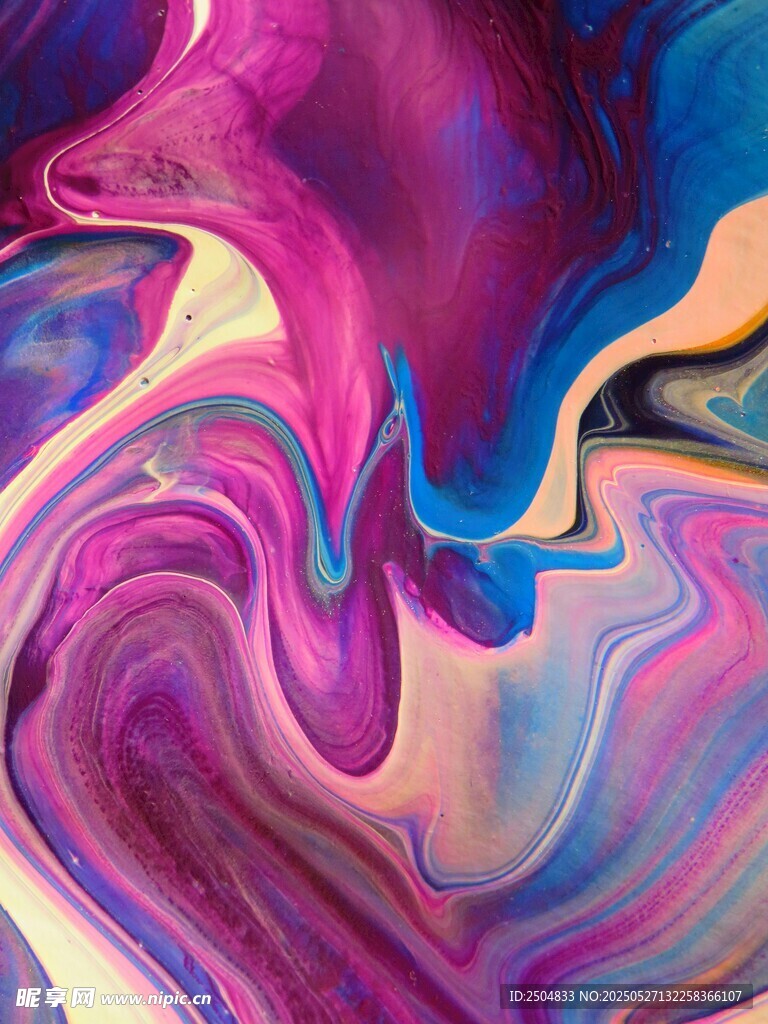 梦幻流体色彩艺术图案