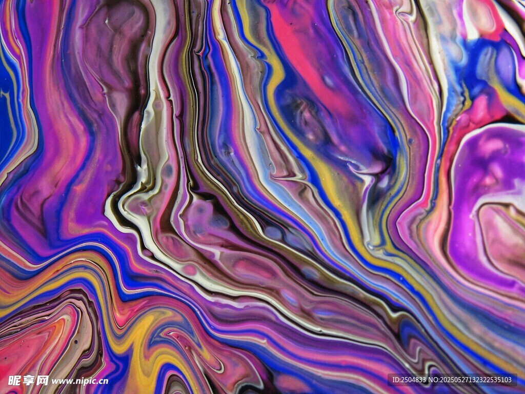 梦幻多彩流体艺术纹理