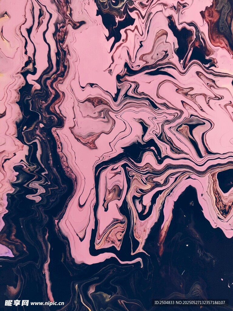 梦幻粉色流体艺术纹理