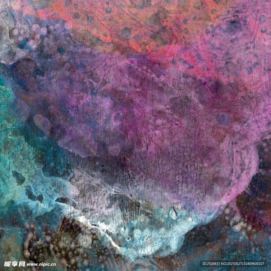 梦幻抽象色彩艺术画作