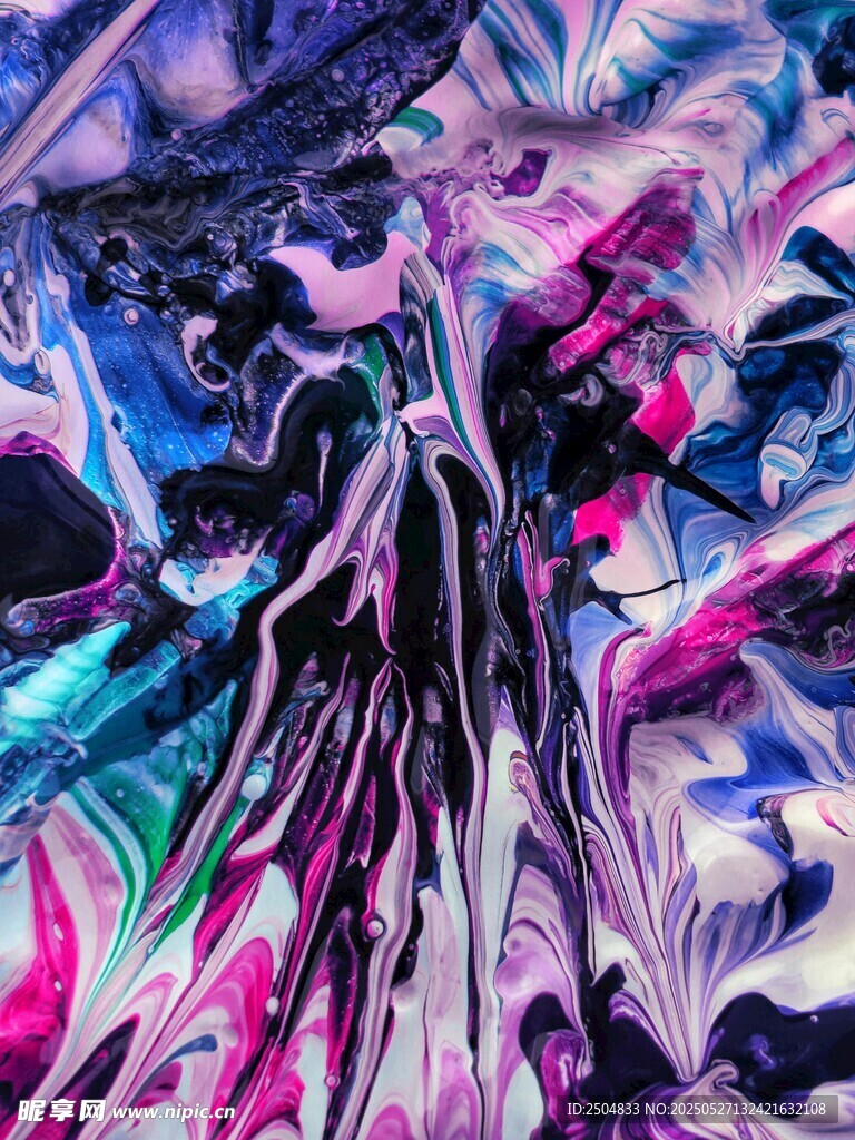 梦幻抽象流体艺术图案