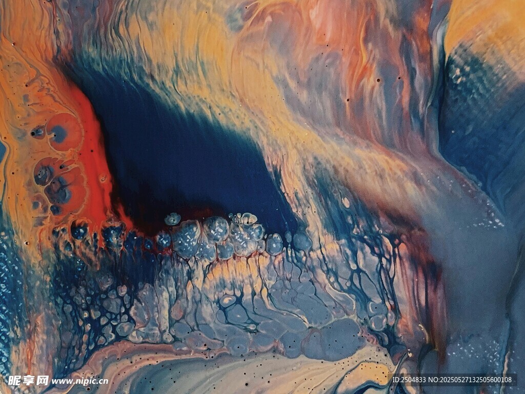 梦幻抽象艺术画作场景