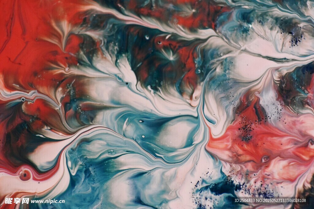 抽象梦幻色彩流体艺术画