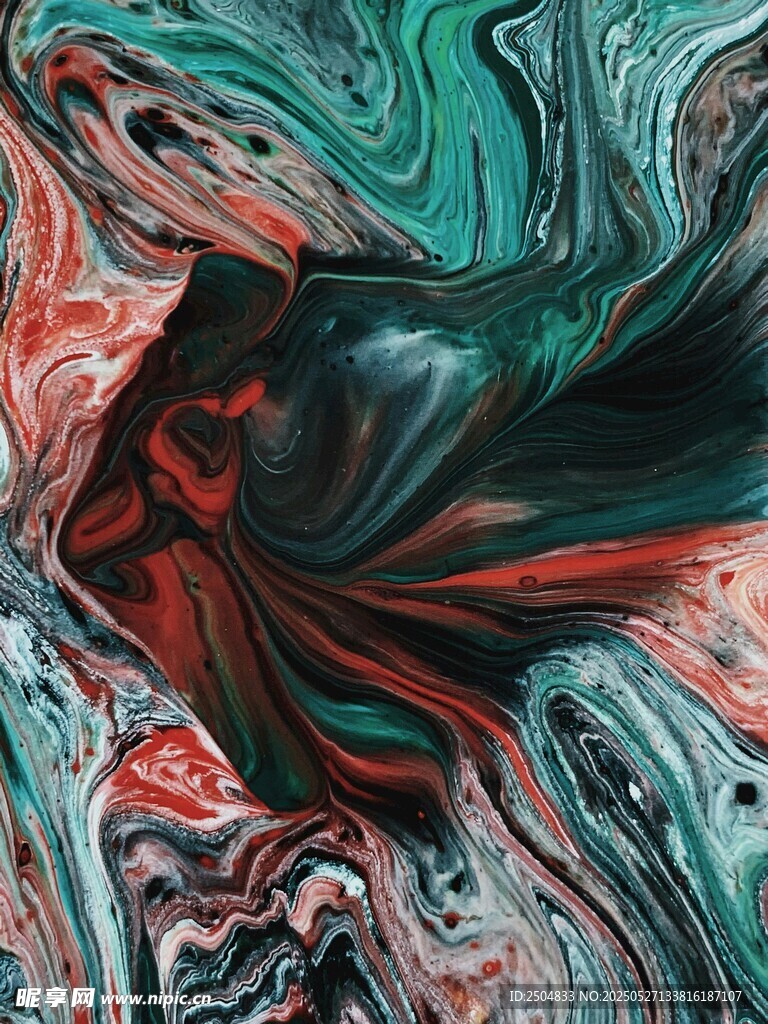 抽象色彩流动艺术图案