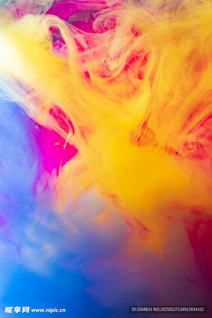梦幻彩色烟雾艺术画面