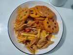 藕片炒肉丝