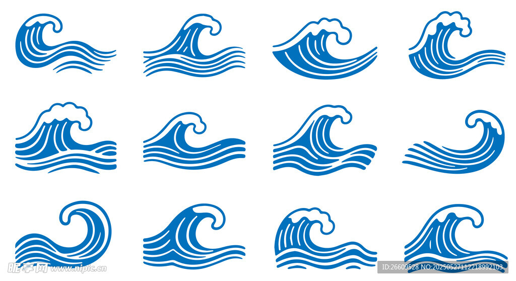 海浪花纹