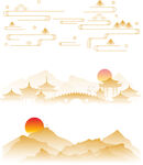 中国风素材祥云花纹