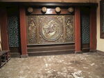 中式古典雕花大门装饰