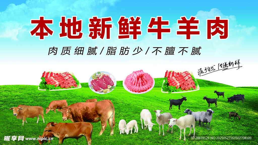 新鲜牛羊肉