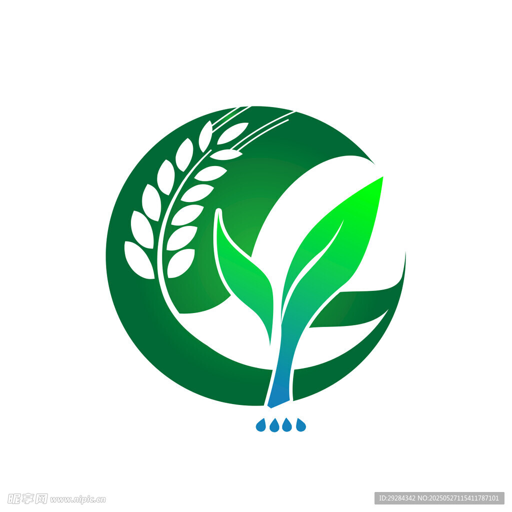 绿色农业标志设计logo