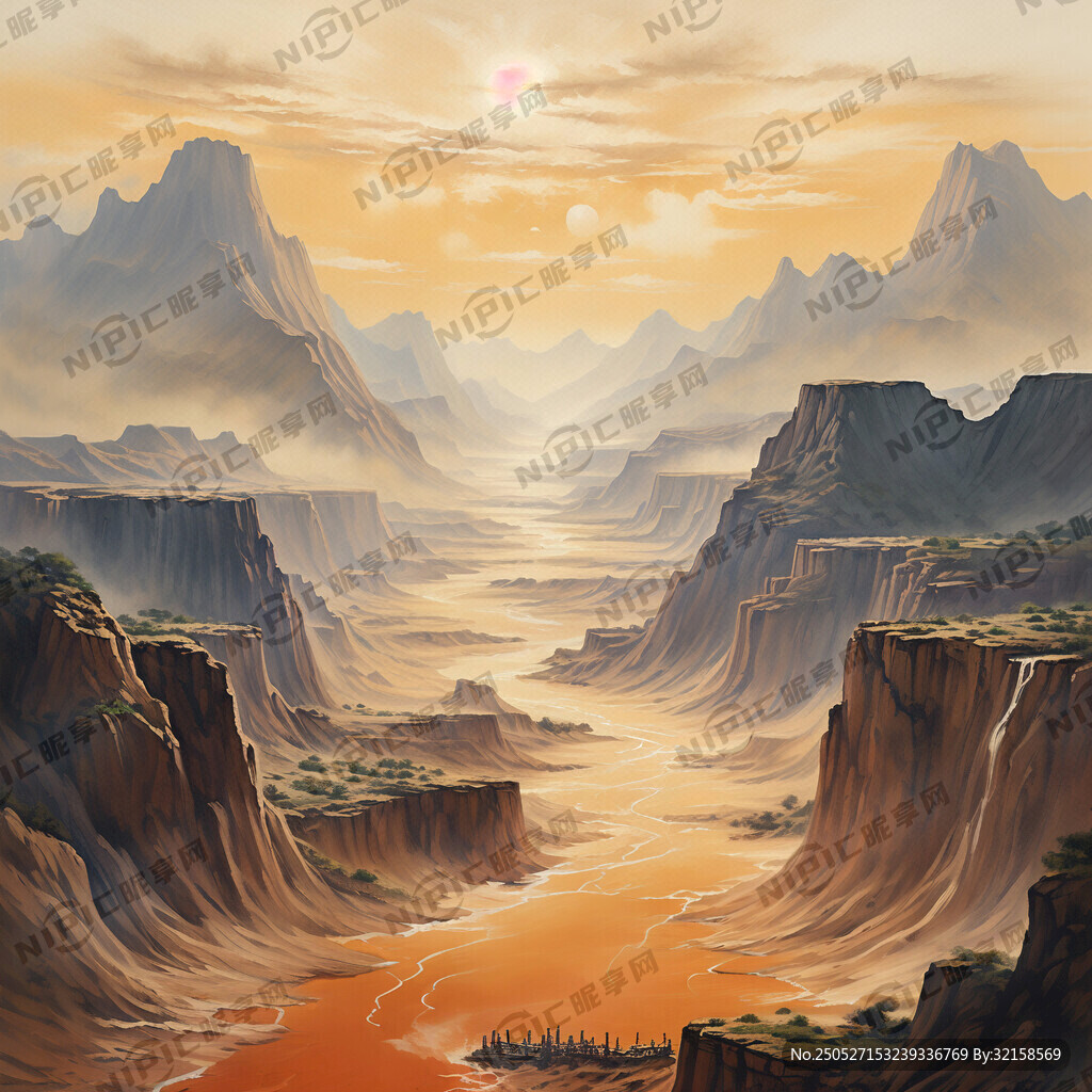 超大广角 俯视视角 大漠孤烟直