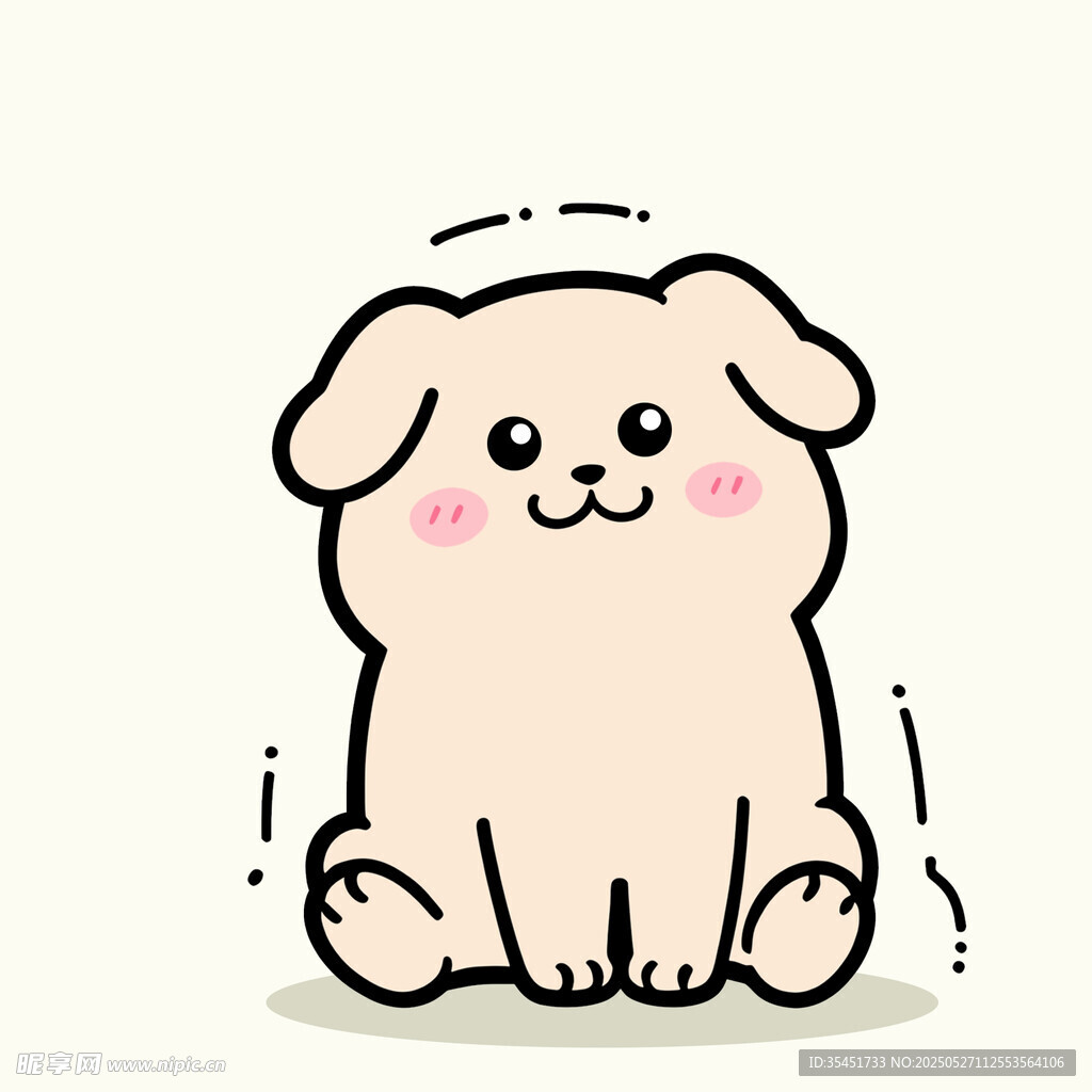 可爱小狗卡通形象