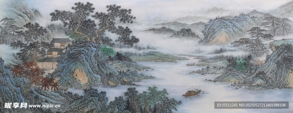 巨幅山水画