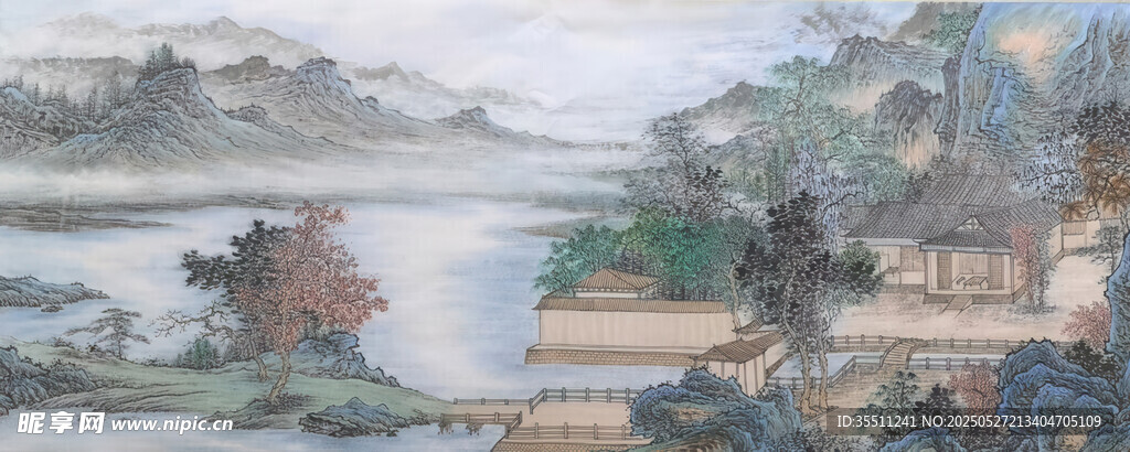 工笔山水画