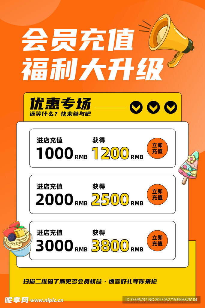 会员充值福利优惠活动