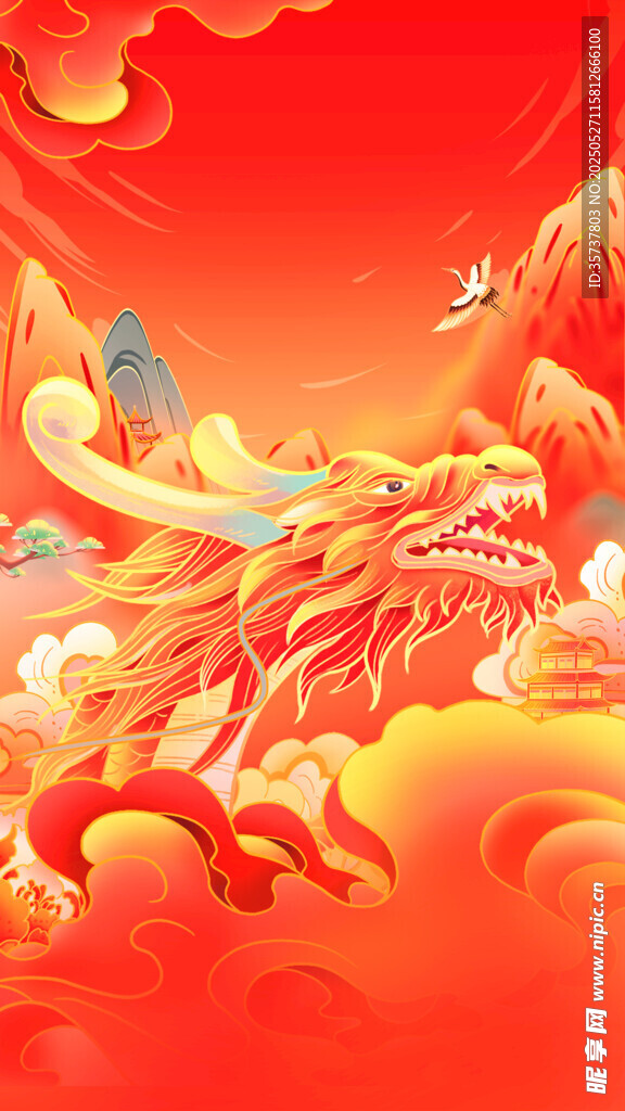 红色大气背景