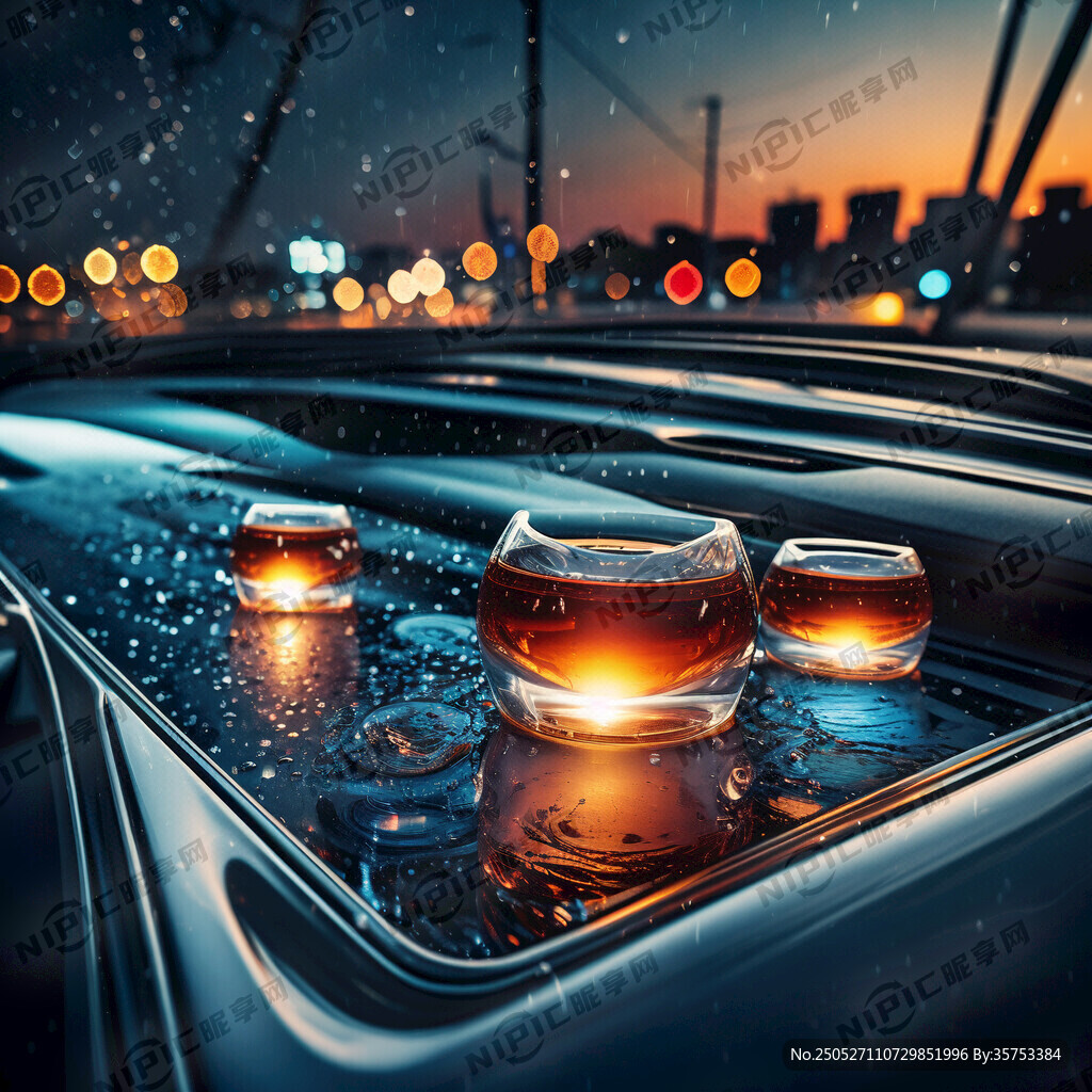 使用玻璃水后汽车挡风玻璃外面高