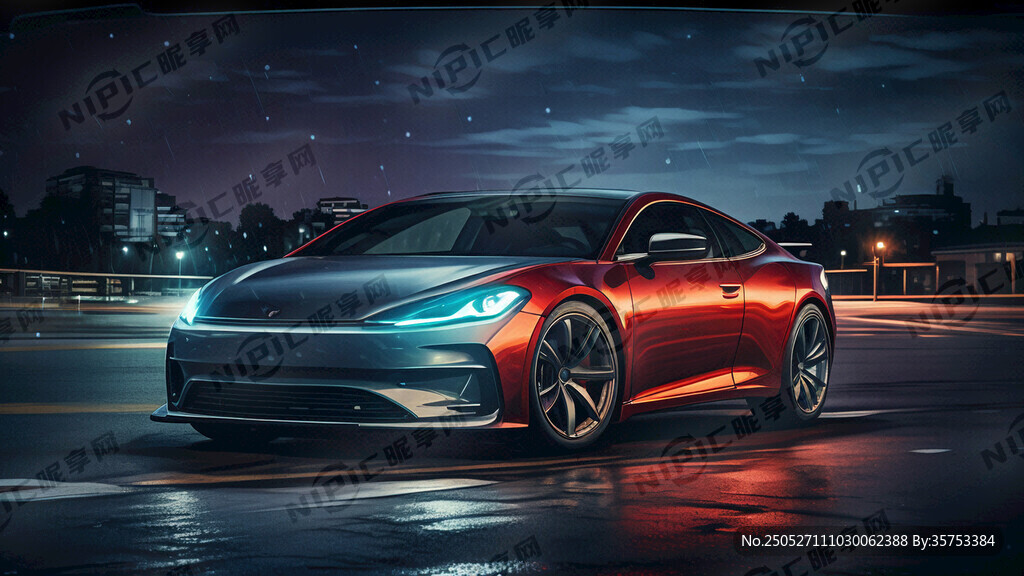 汽车挡风玻璃外面高清夜景照片