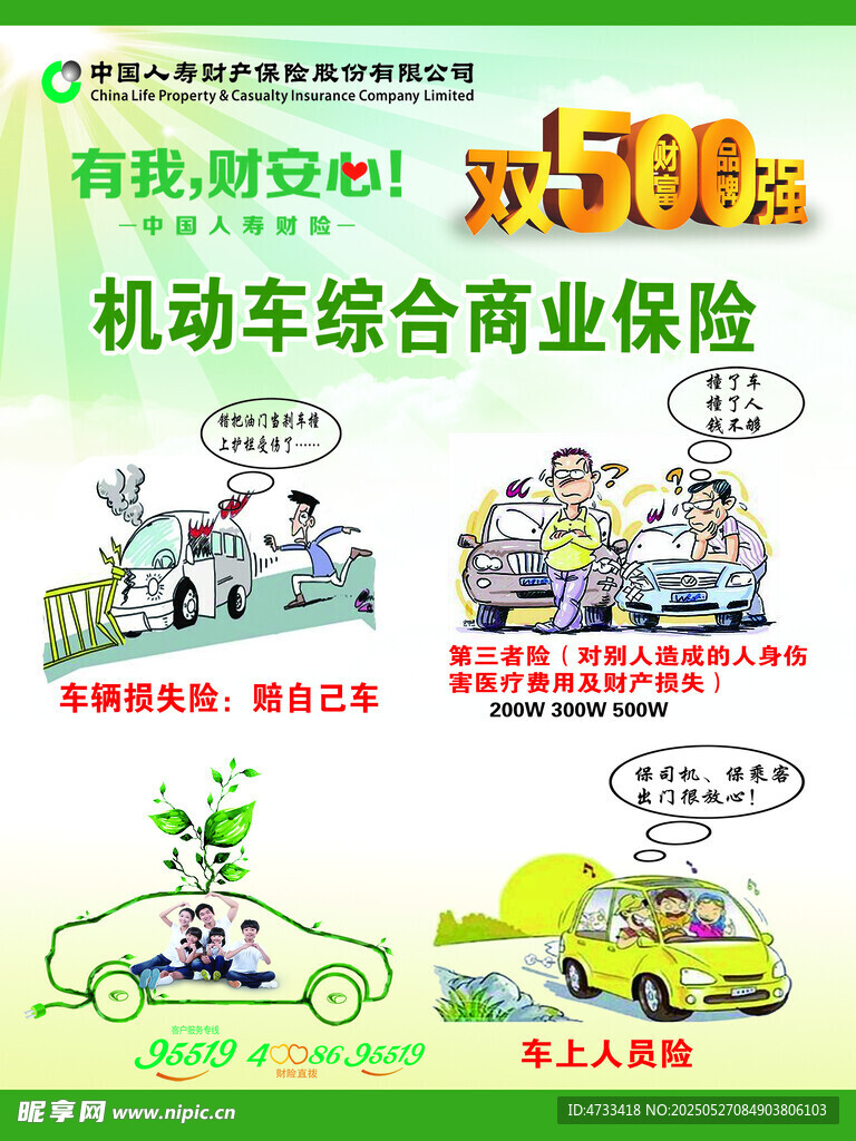 机动车综合商业保险宣传图