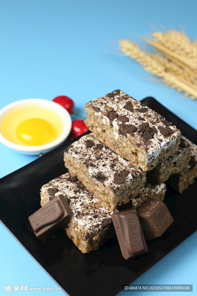 巧克力燕麦能量棒美食