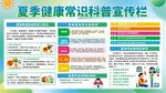 夏季健康常识宣传海报