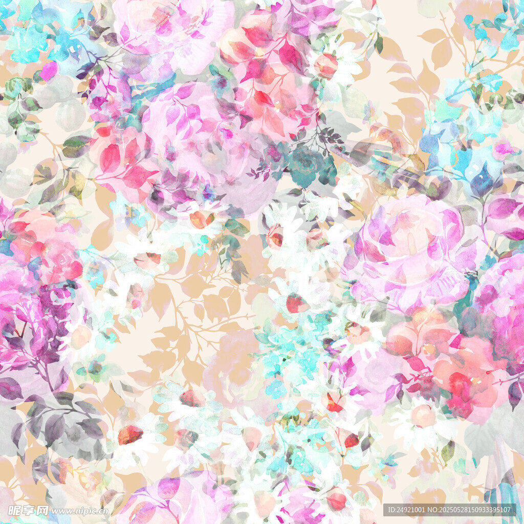 水彩花卉