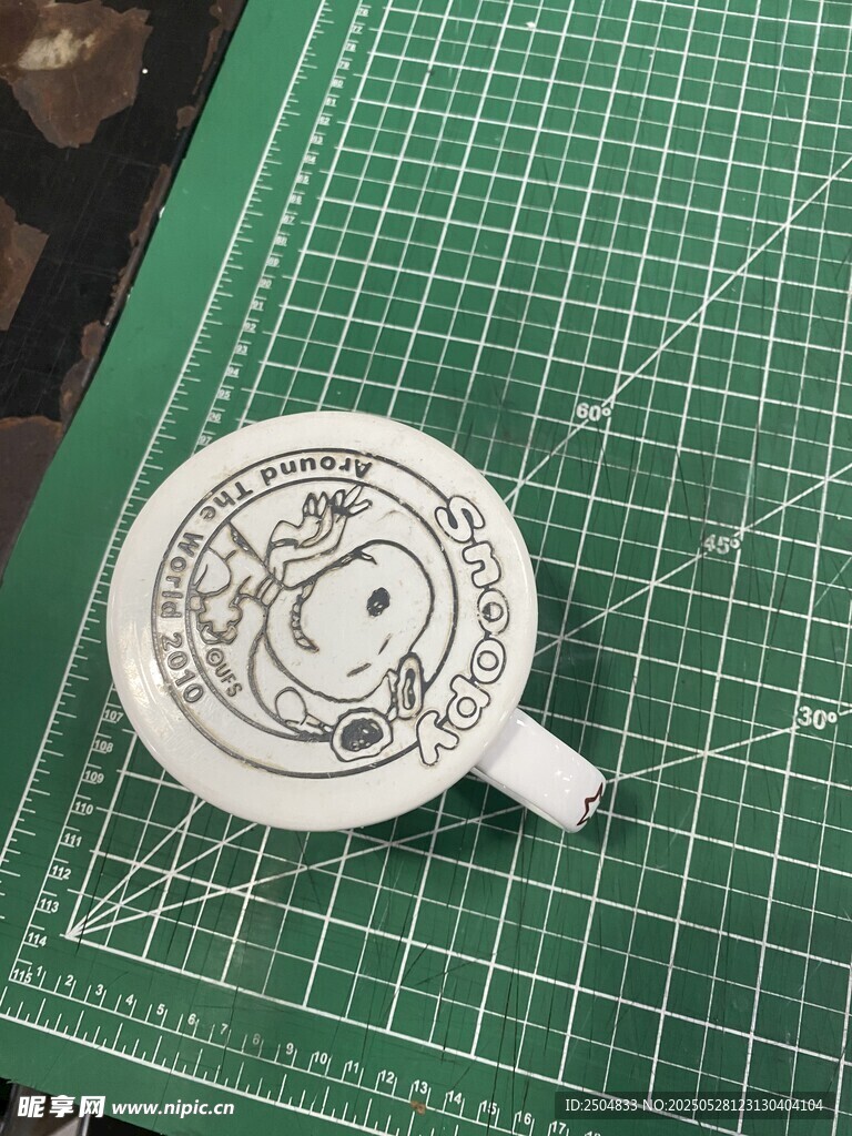 圆形杯垫图案设计展示