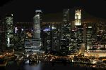 新加坡璀璨夜景城市风光