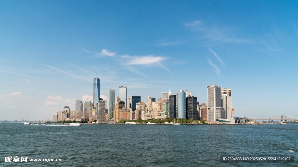 纽约城市天际线海景