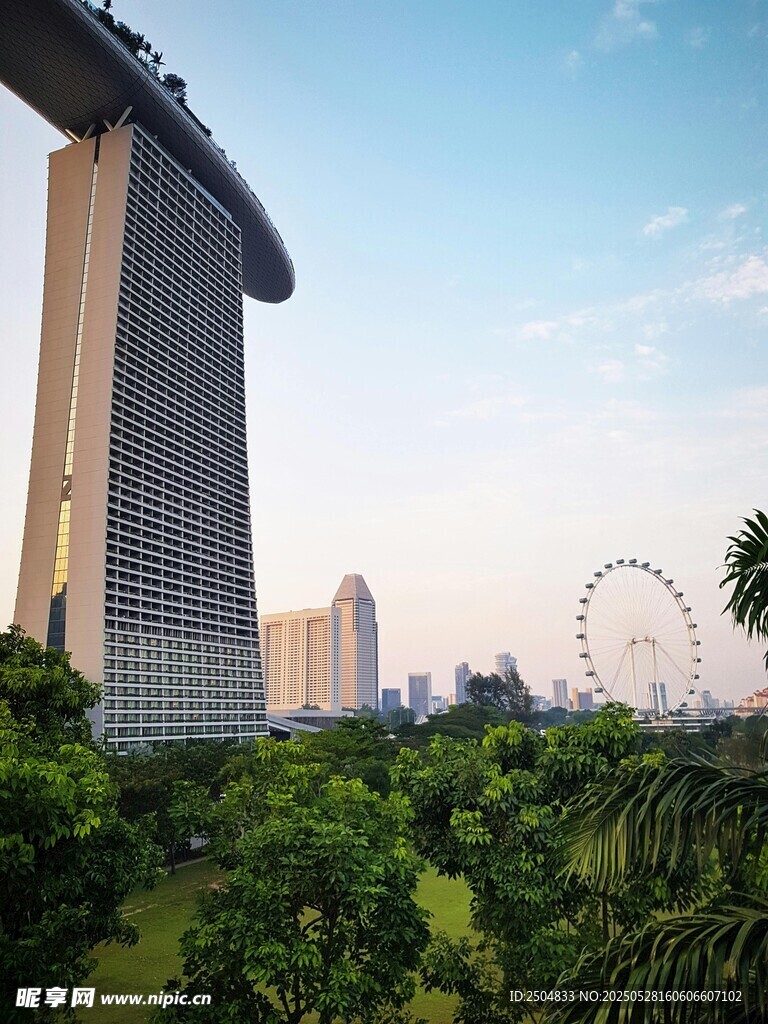 新加坡城市景观与绿植