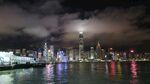 香港璀璨夜景城市风光