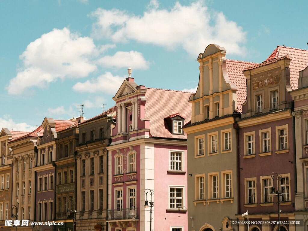 欧式多彩建筑街景