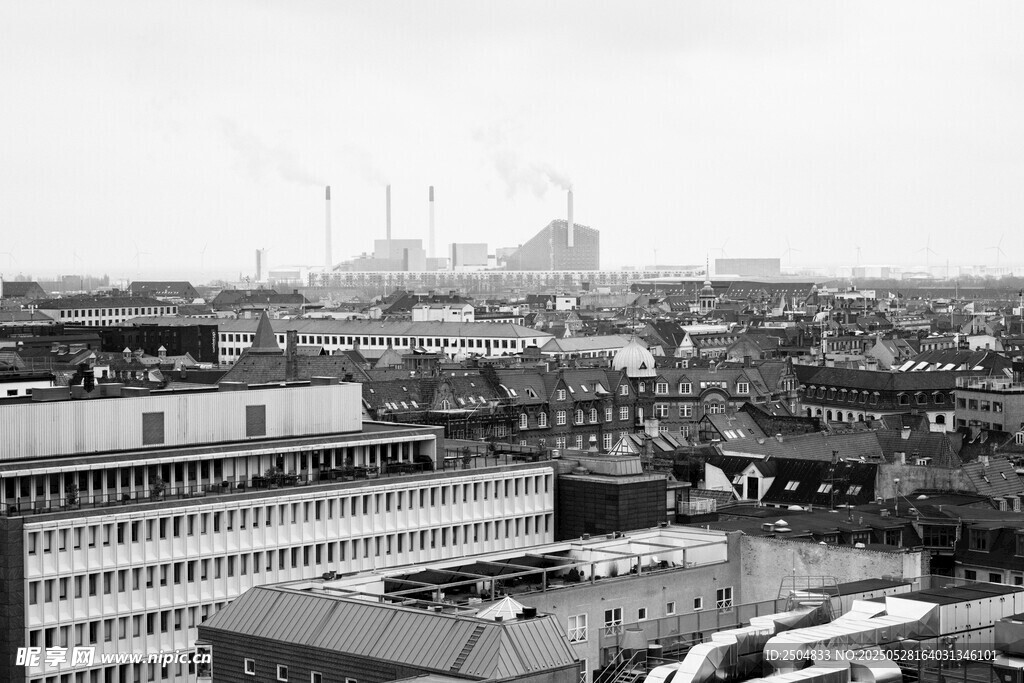 城市建筑景观黑白视角