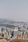 城市天际线景观俯瞰图