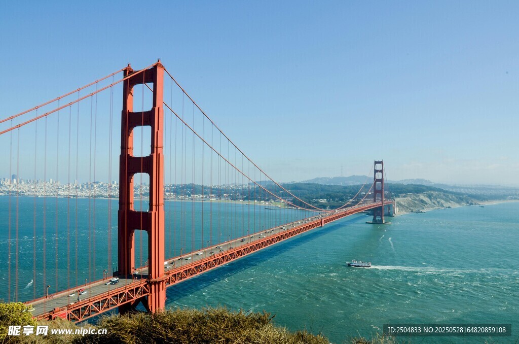 金门大桥壮丽海景