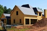 在建的黄色独栋住宅